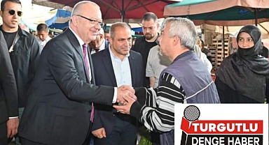 Başkan Ergün, Saruhanlı’da Pazar Esnafıyla Buluştu