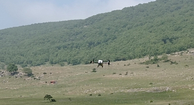 BÜYÜKŞEHİR’DEN ÇEKİRGEYE KARŞI DRONE İLE MÜCADELE