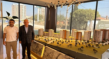 Başkan Faruk Aydın Mirnas Bahçesehir Satış Ofisini ziyaret etti