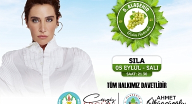 BÜYÜKŞEHİR VE ALAŞEHİR BELEDİYESİ İŞBİRLİĞİYLE SILA KONSERİ DÜZENLENECEK