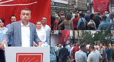 CHP'li Ayma'nın aday açıklaması mitinge dönüştü