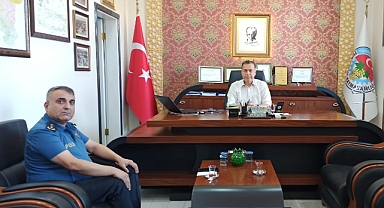 İLÇE EMNİYET MÜDÜRÜ'NDEN KAYMAKAM KAPANKAYA'YA ZİYARET