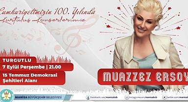 Turgutlu'nun kurtuluş gününde Muazzez Ersoy konseri