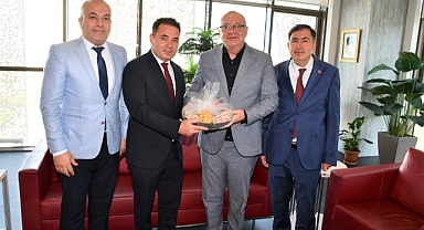 BAŞKAN ERGÜN, KOZAN, TEKELİ VE AKGÜN’Ü KONUK ETTİ