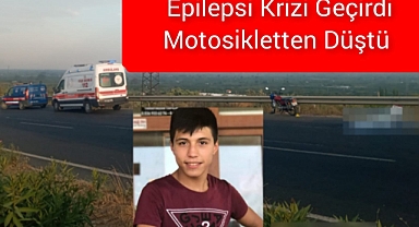 Epilepsi Krizi Geçirdi Motosikletten Düştü