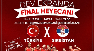 Turgutlu'da Final Heyecanı Dev Ekranda 