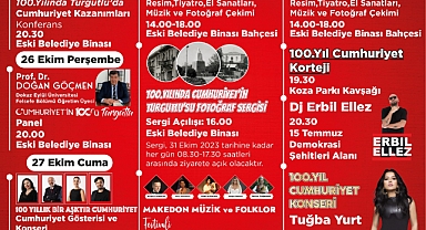 Turgutlu’da “Cumhuriyet’in 100’üncü Yılı” Şöleni