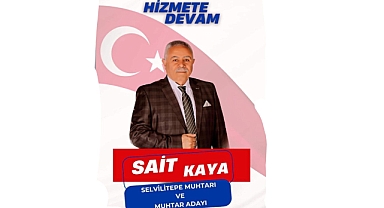 Sevilen Muhtar Sait Kaya Muhtar Adaylığını Açıkladı