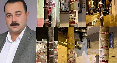 Turgutlu’da Muhtar Adayı Murat Karakaya’nın afişleri yırtıldı