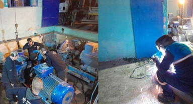 Turgutlu Yarıntı İçme Suyu Terfi Merkezinde Bakım Çalışması