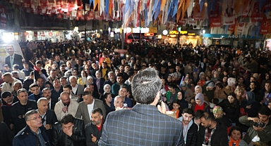 MHP'li Başkan Adayı Yunus Oğan'a Altay Mahallesinde Coşkulu Karşılama