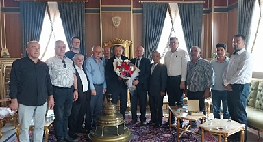 BAŞKAN BALABAN ZİYARETÇİLERİNİ AĞIRLIYOR