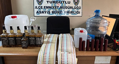 Turgutlu'da yılbaşı öncesi sahte alkol operasyonu!