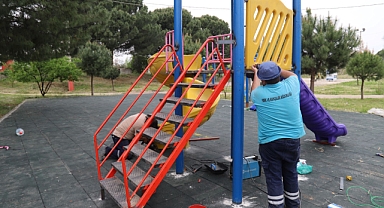 Turgutlu Belediyesi Park ve Bahçeler Müdürlüğünden Kente Estetik Dokunuş