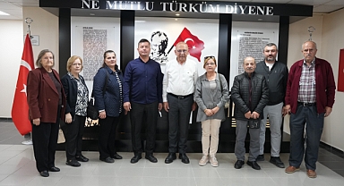 Turgutlu Makedonya Göçmenleri Derneğinden Başkan Çetin Akın'a ziyaret
