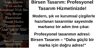 Birsen Tasarım: Profesyonel Tasarım Hizmetinizde!
