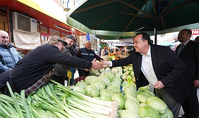 Başkan Dutlulu Karaköy Pazarı’nda Esnafı Dinledi