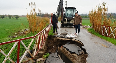 Başkan Çetin Akın’dan Yoğun Yağışın Etkilediği Noktalarda İnceleme